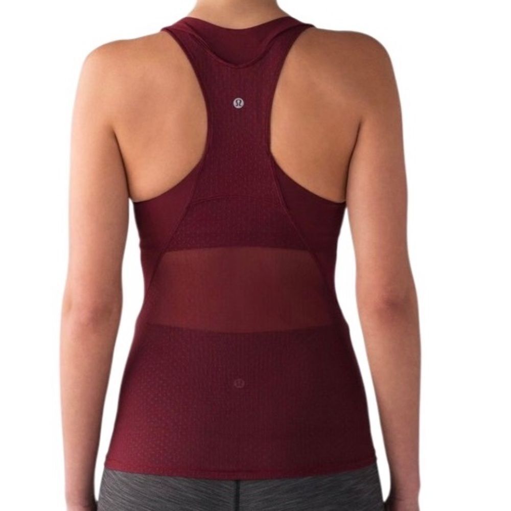 Lululemon Body Con Tank Deep Rouge Size 6